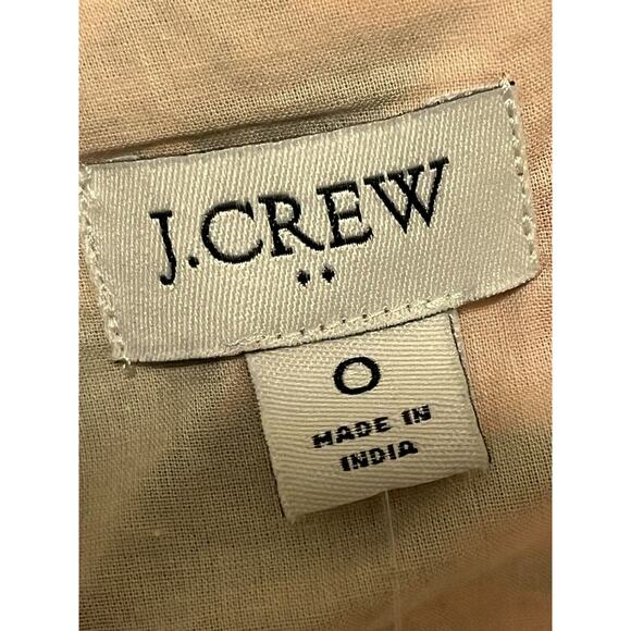 NWT J.Crew •0• Pink Floral Woven Cotton Sleeveless Wrap Dress #AO365 - Picture 11 of 13